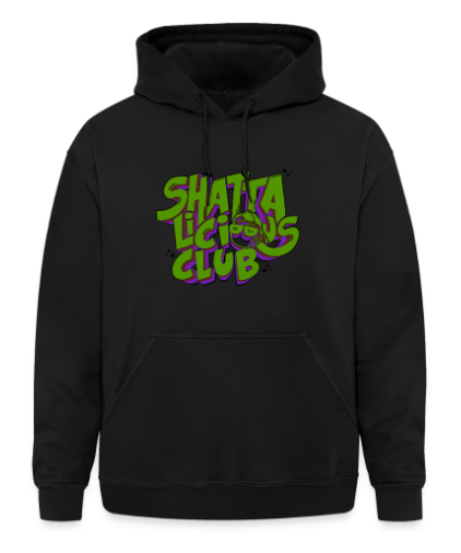 Hoodie Homme - Shattalicious Club (Black & Green)